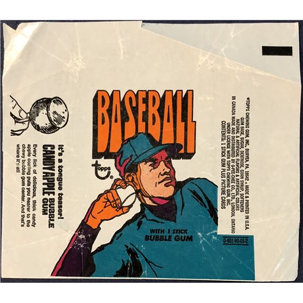1972 TOPPS BASEBALL WRAPPER