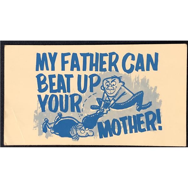1967 FLEER BACK SLAPPERS - MY FATHER