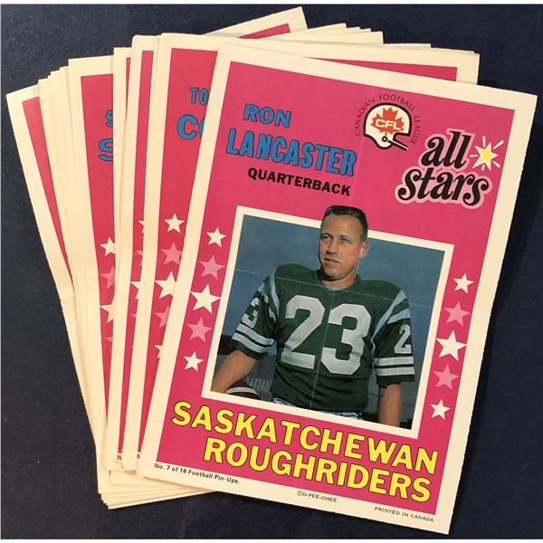 1971 O-PEE-CHEE CFL FOOTBALL POSTER SET