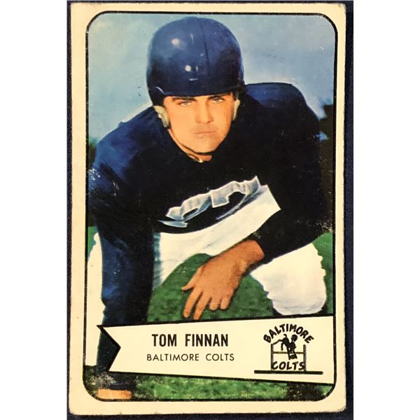 1954 BOWMAN NFL FOOTBALL TOM FINNIN ERROR CARD