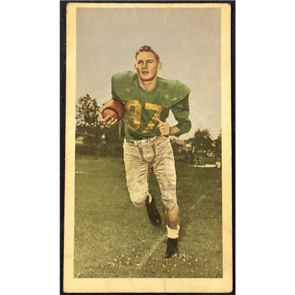 1954 BLUE RIBBON CFL FOOTBALL JACKIE PARKER (HOF) ROOKIE CARD