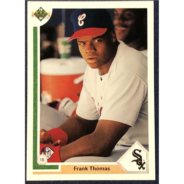 1991 UPPER DECK FRANK THOMAS (HOF) ROOKIE CARD