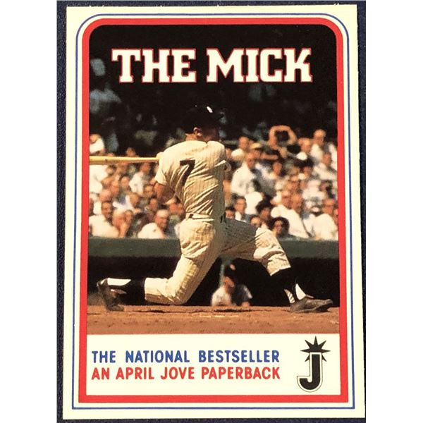 1986 MICKEY MANTLE 'THE MICK' PROMOTION CARD
