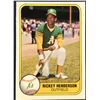 Image 1 : 1981 FLEER RICKEY HENDERSON (HOF) ROOKIE CARD