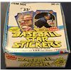 Image 2 : 1981 FLEER BASEBALL STAR STICKERS WAX BOX - 36 PACKS