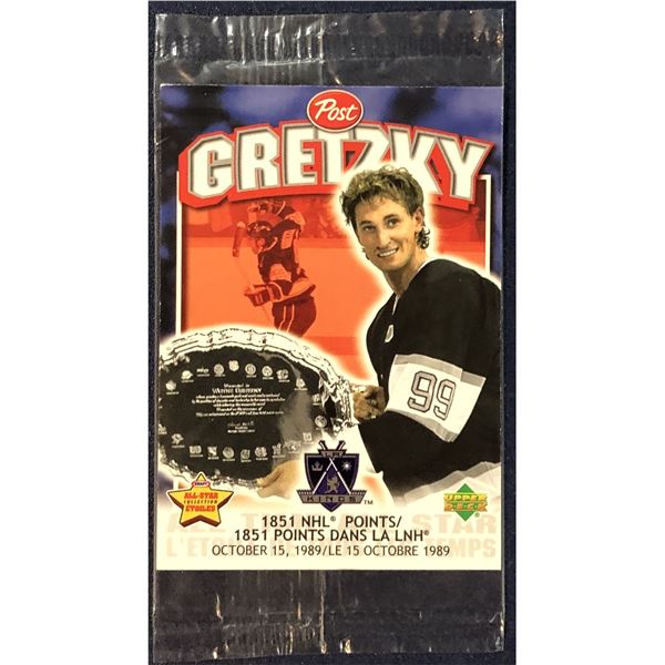 1999 UPPER DECK POST CEREAL CELLO PACK - WAYNE GRETZKY (HOF)