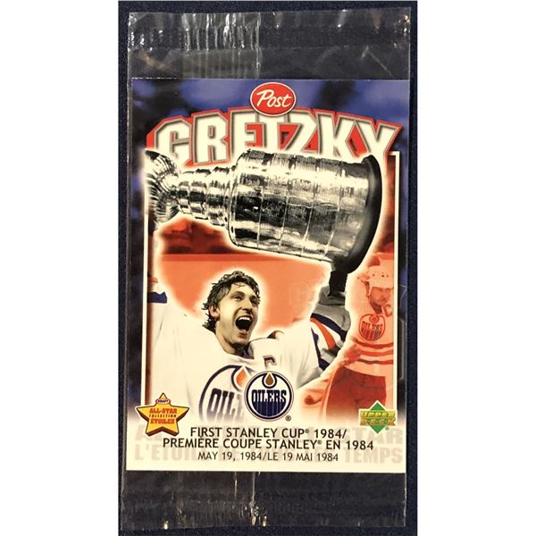 1999 UPPER DECK POST CEREAL CELLO PACK - WAYNE GRETZKY (HOF)