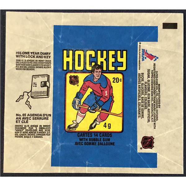 1979-80 O-PEE-CHEE NHL HOCKEY WRAPPER