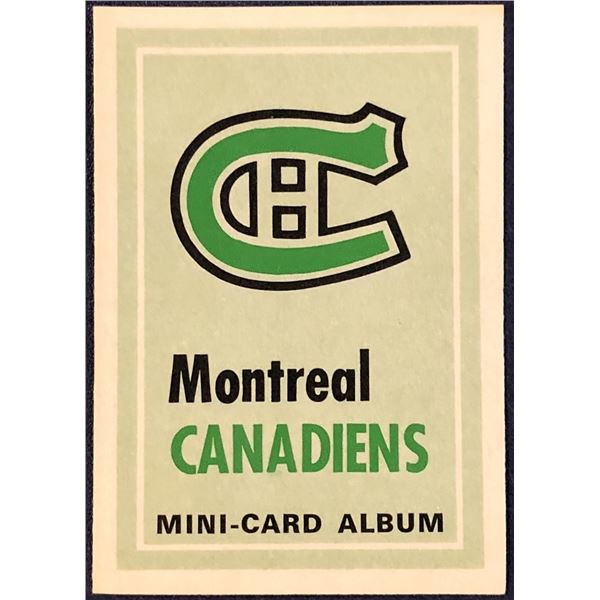 1969-70 O-PEE-CHEE NHL MINI CARD ALBUM - MONTREAL CANADIENS