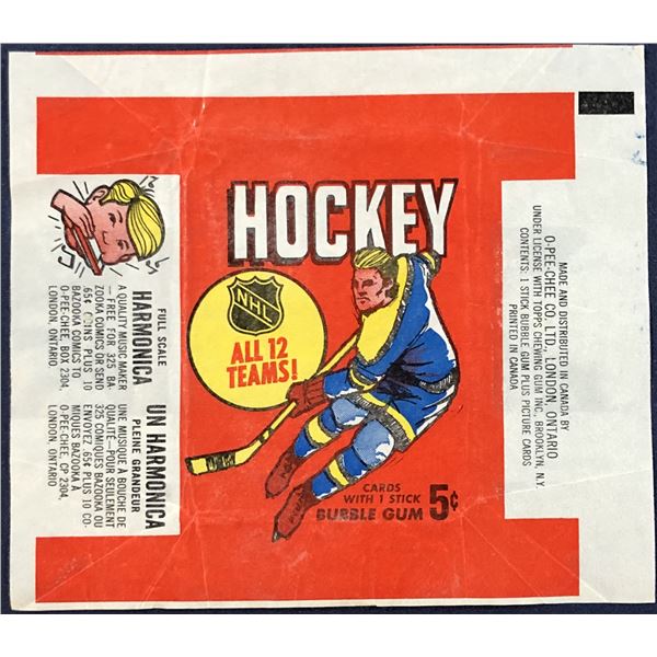 1968-69 O-PEE-CHEE NHL HOCKEY WRAPPER