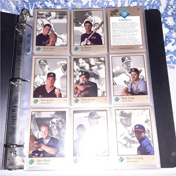 Binder of 1992 Leaf Studio Baseball cards with 4 Heritage Series Inserts