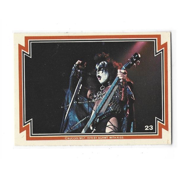 1978 Donruss Aucoin KISS Trading cards card #23