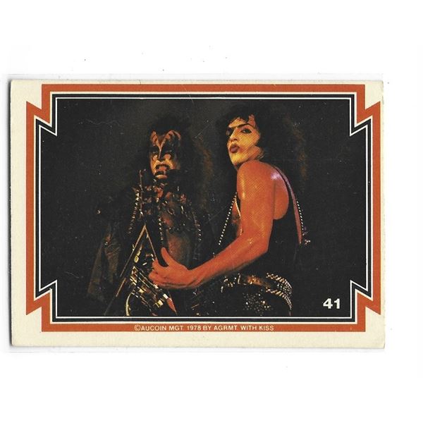 1978 Donruss Aucoin KISS Trading cards card #41