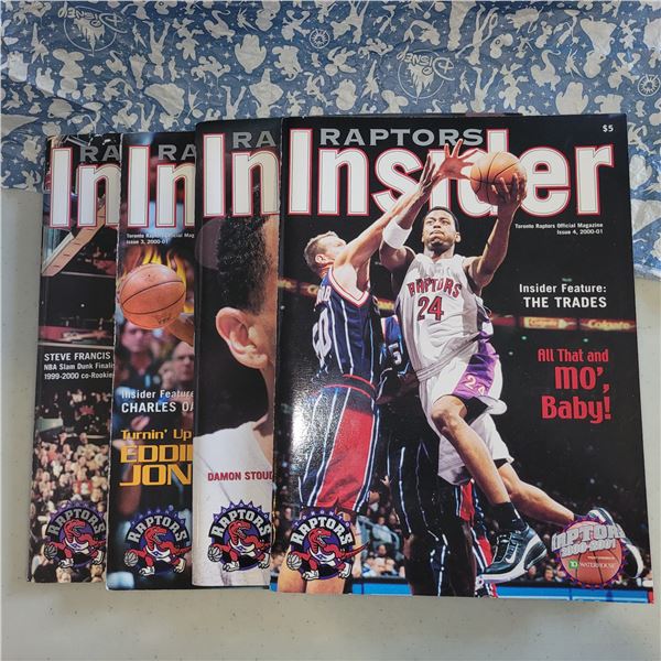 Lot of 4 Raptors Programmes