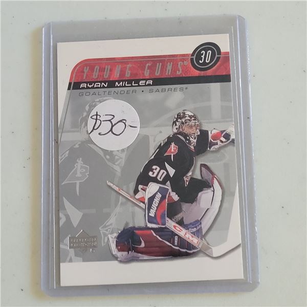 Ryan Miller Upper Deck Young Guns Rookie card