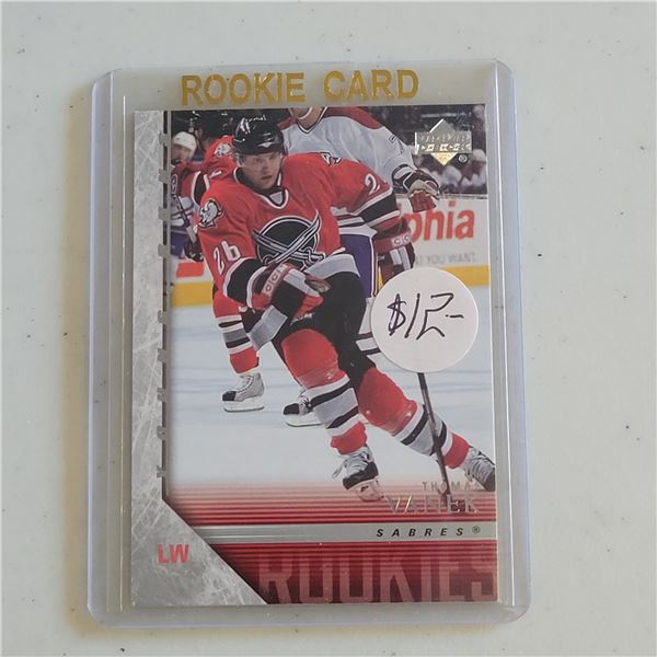 Thomas Vanek Upper Deck Young Guns Rookie card