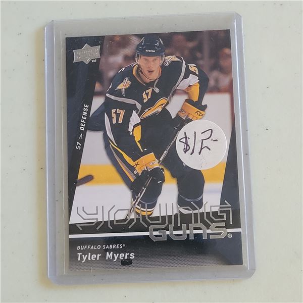 Tyler Myers Upper Deck Young Guns Rookie card