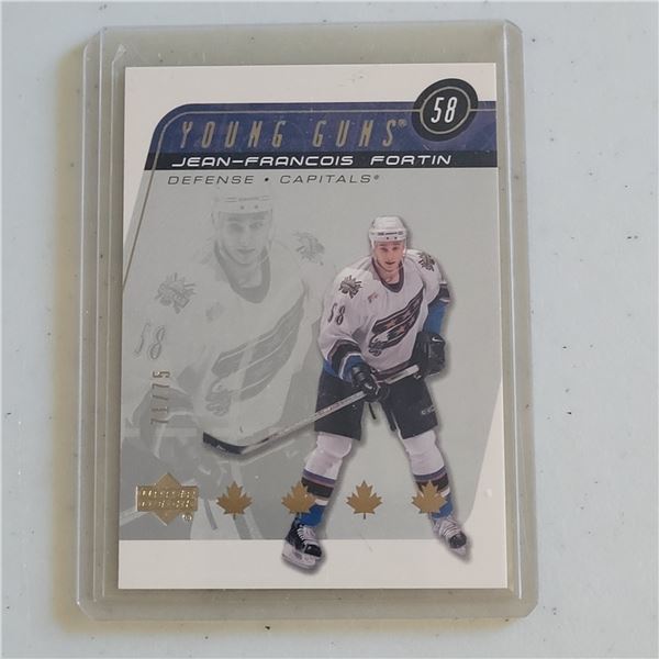 Jean-Francois Fortin Upper Deck Young Guns Rookie card