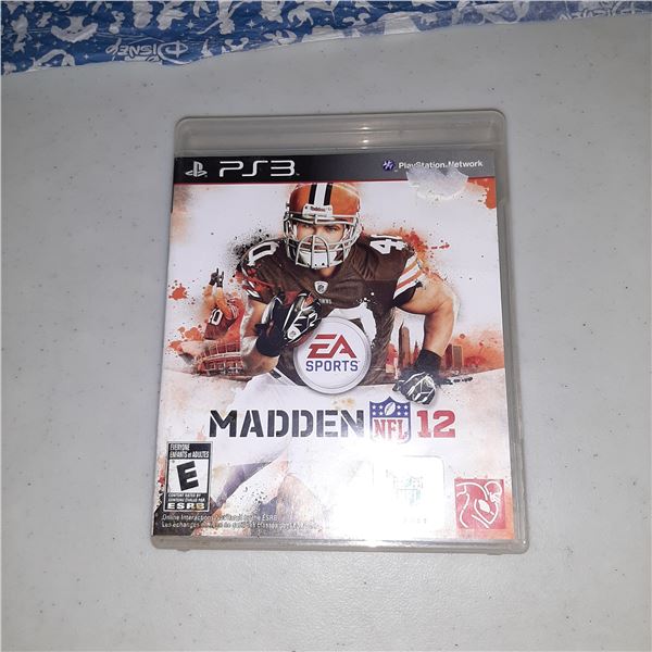 EA Sports Madden NFL 12 PS3 Playstation 3 Game