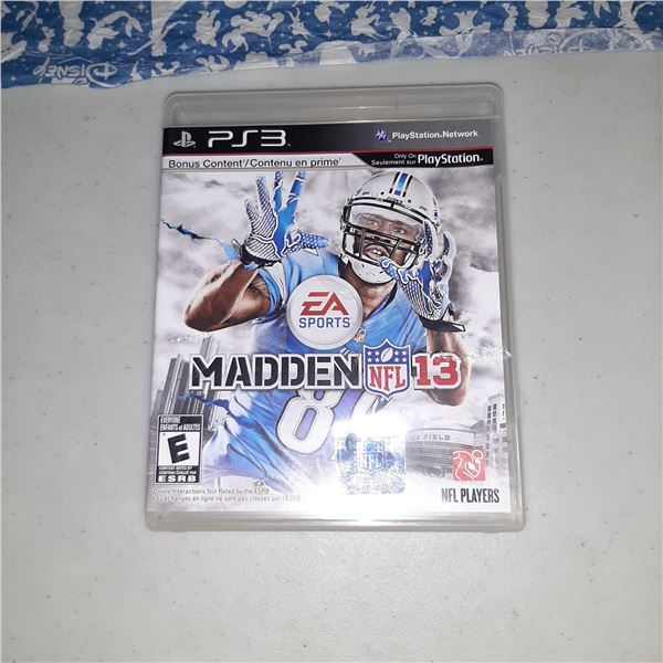 EA Sports Madden NFL 13 PS3 Playstation 3 Game