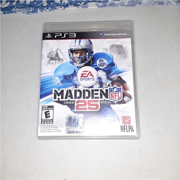 EA Sports Madden NFL 25 PS3 Playstation 3 Game