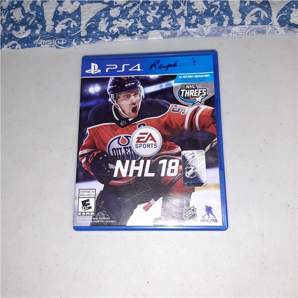EA Sports NHL 18 PS4 Playstation 4 Game