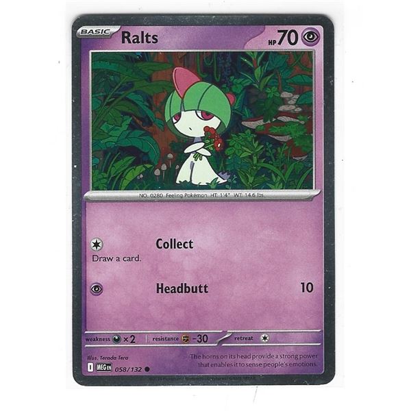 Pokemon Ralts Cosmos Holo Promo 058/132