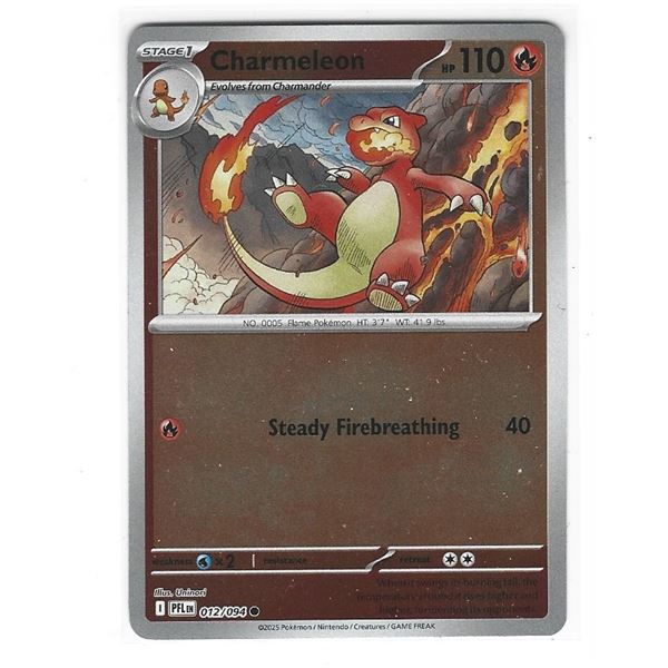 Pokemon Charmeleon Reverse Holo 012/094