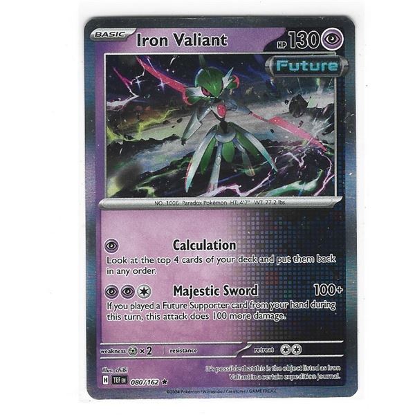 Pokemon Iron Valiant Holo 080/162
