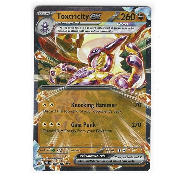 Pokemon Toxtricity Ex Double Rare 100/182