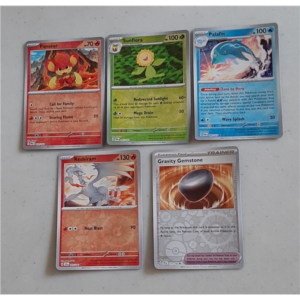 Lot of 5 Pokemon Reverse Holo cards