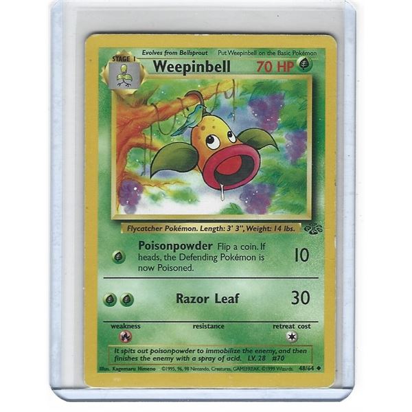 1999 Wizards Pokemon Jungle Set Weepinbell card 48/64