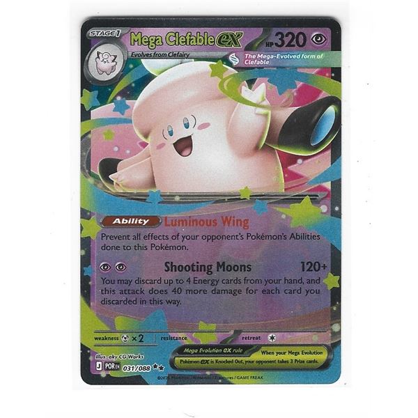 Pokemon Mega Clefable EX 031/088