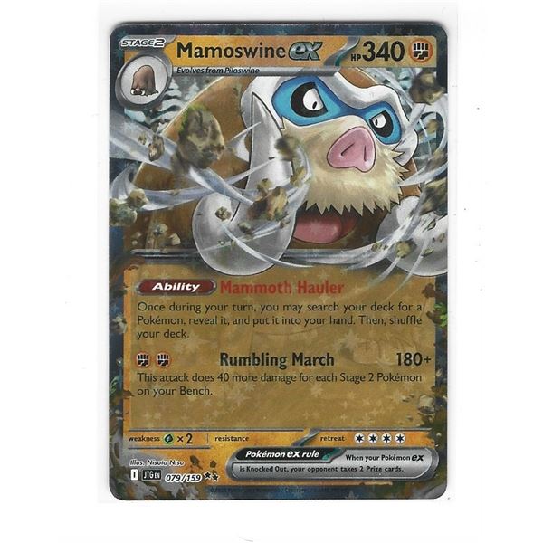 Pokemon Mamoswine EX Double Rare 079/159