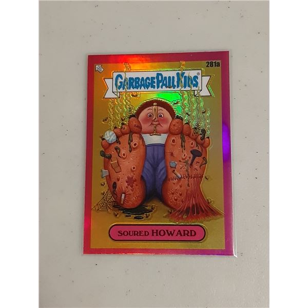 2024 Topps Chrome Garbage Pail Kids Magenta Refractor 281a Soured Howard
