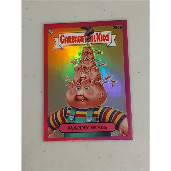 2024 Topps Chrome Garbage Pail Kids Magenta Refractor 284a Manny Heads