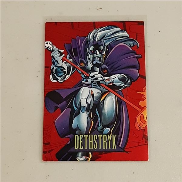 1993 Skybox Marvel Universe 2099 Red Foil card 8 2099 Deathstryk