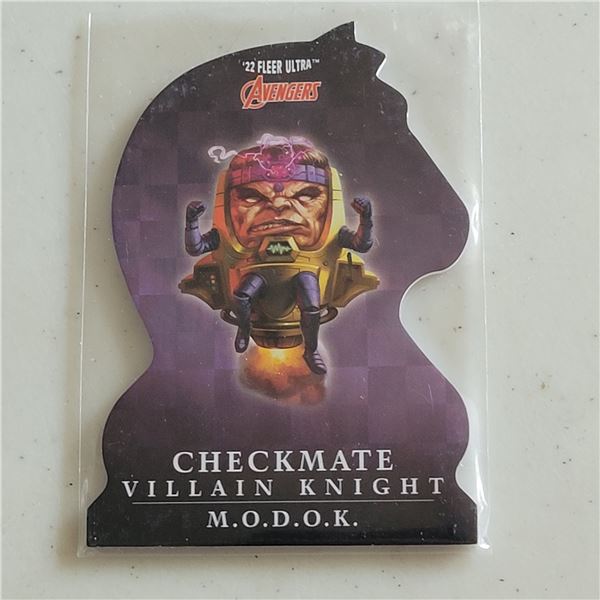 2022 UD Fleer Ultra Avengers Checkmate Villain Knight Die Cut Insert card CP-27 M.O.D.O.K.