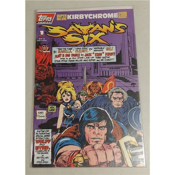 Topps Satan's Six #1 - Sealed with Kirbychrome card inside