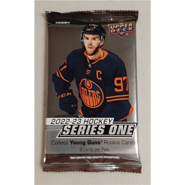2022-23 Upper Deck Series 1 Hockey Sealed 8 card Pack