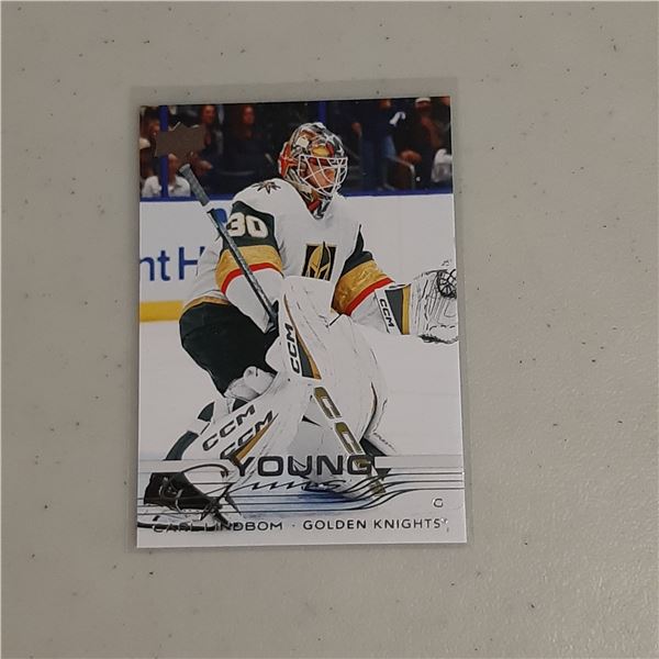 Carl Lindbom 2025-26 Upper Deck Young Guns Rookie card #464