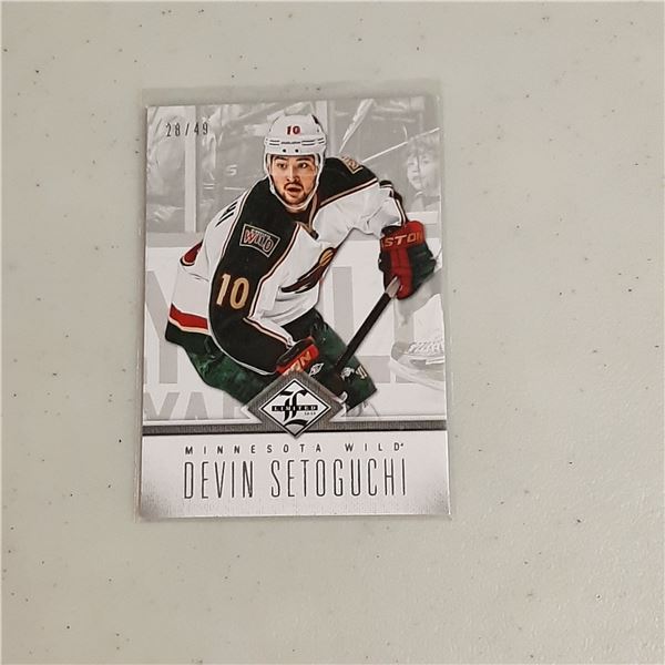 Devin Setoguchi 2012-13 Panini Limited card #89 #d 28/49