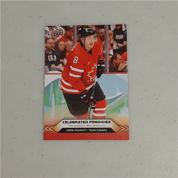 Drew Doughty 2025-26 Tim Hortons Team Canada Celebrated Prodigies card CP-10