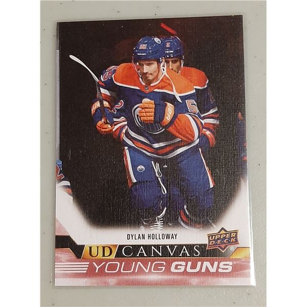 Dylan Holloway 2022-23 Upper Deck UD Canvas Young Guns Rookie card C219