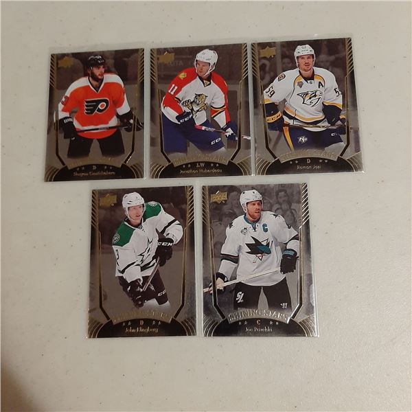Lot of 6 2016-17 Upper Deck Hockey Shining Stars Insert cards