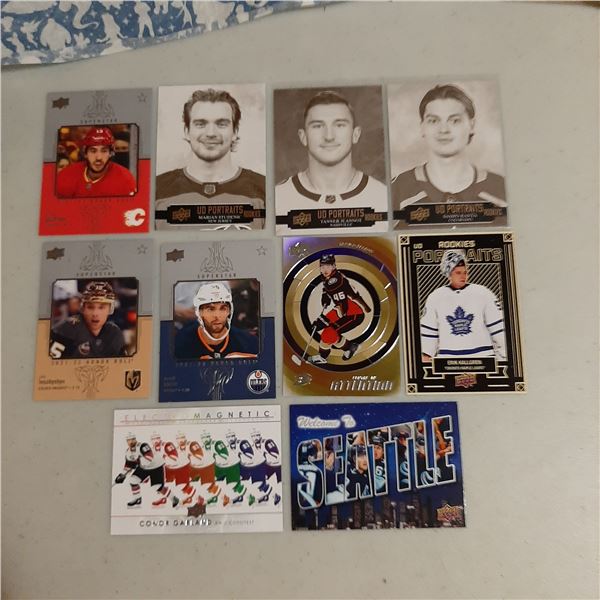 Lot of 10 Upper Deck Hockey Insert cards