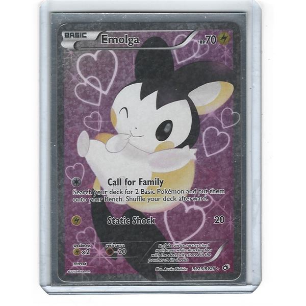 Pokemon Emolga Full Art Ultra Rare RC23/RC25