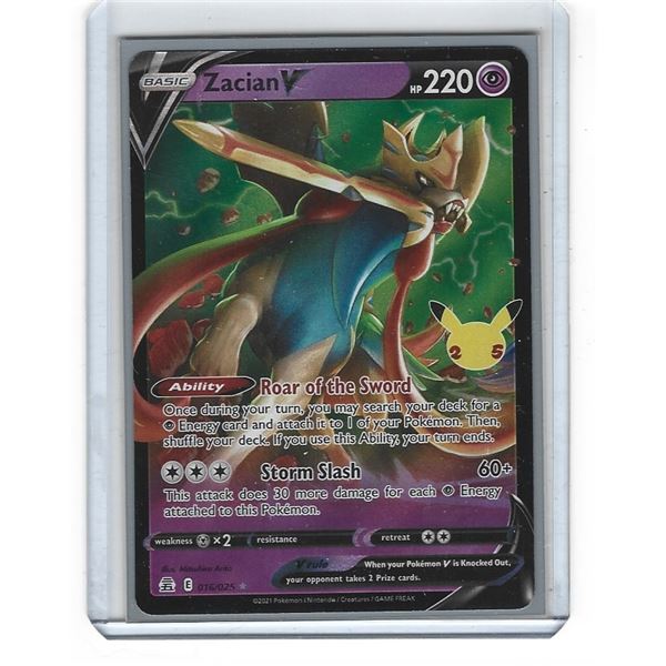Pokemon Celebrations Zacian V Ultra Rare 016/025