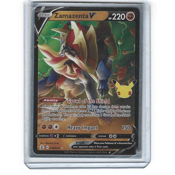Pokemon Celebrations Zamazenta V Ultra Rare 018/025