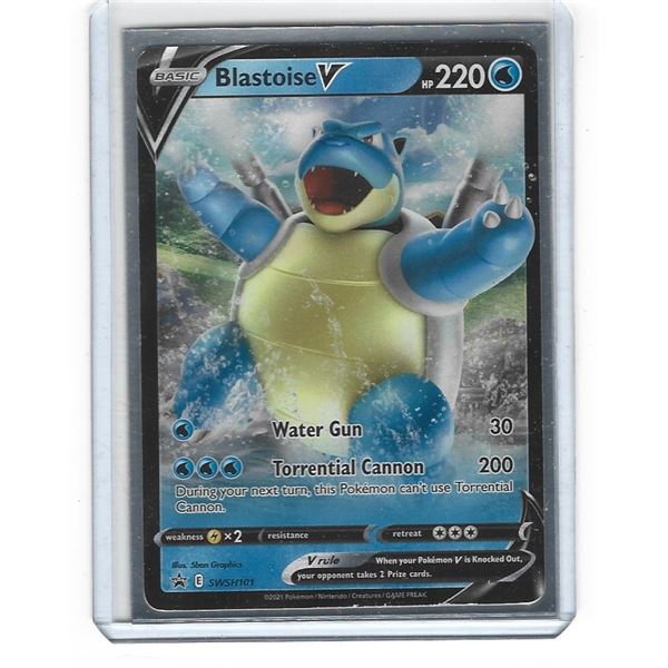 Pokemon Blastoise V Black Star Promo SWSH101